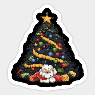 Maltese Christmas Sticker